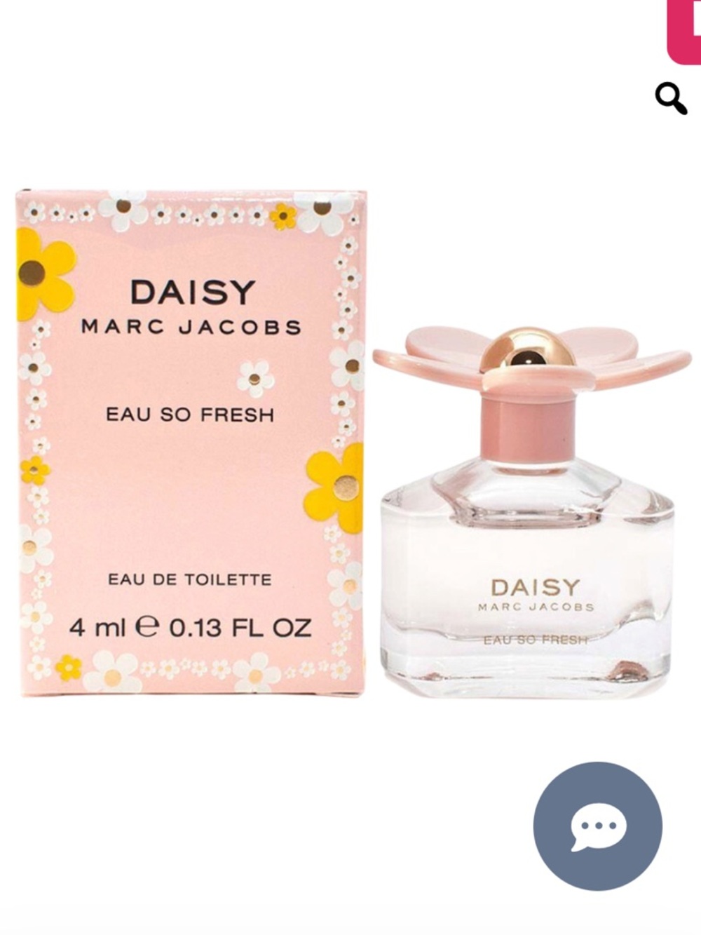 Marc Jacobs Daisy Eau So Fresh Mini Bottle with Pale Pink Flower and Gold Center - Picture 7 of 7